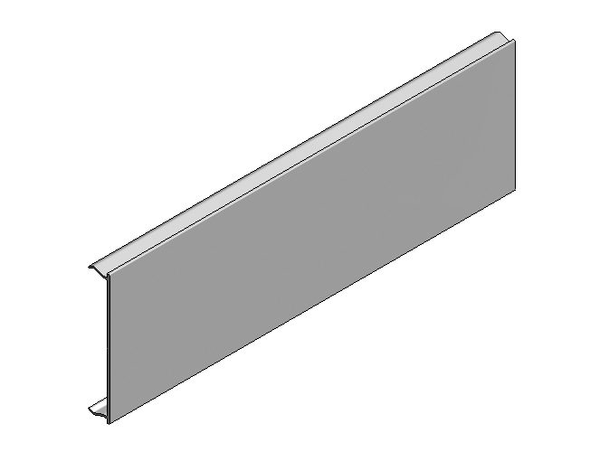 Voorplat SOLO, anod. Voorplat SOLO, anod.