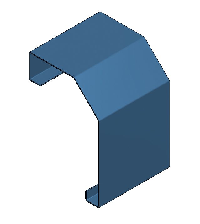 Eindstuk lig radius gesloten ws KDK 200x130