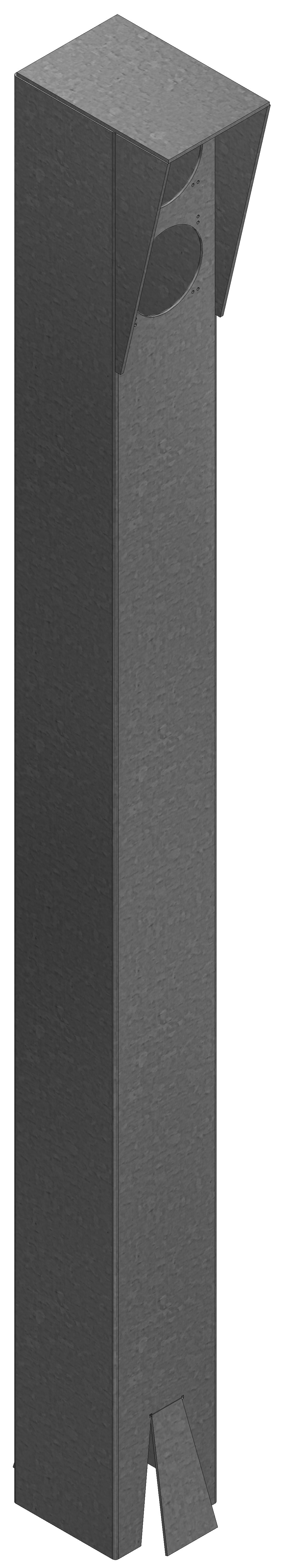 Aansluitzuil IP54 zonder flens, 1000mm Aansluitzuil IP54 zonder flens, 1000mm