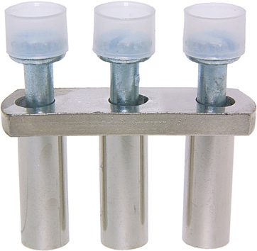 Kruiskoppeling 3-polig naar kleine schroefklemmen DIN15 2,5mm²
