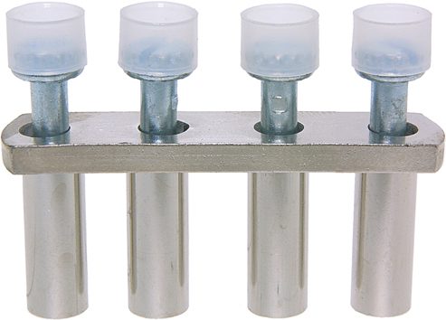 Kruiskoppeling 4-polig naar klemmen DIN15/32/35 2,5mm²/4mm²
